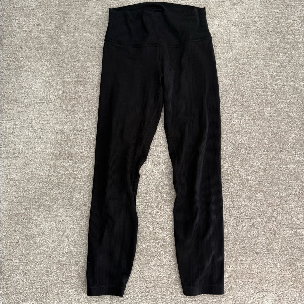 Lululemon Ribbed Black Leggings